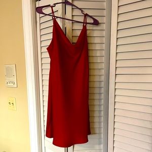 Gorgeous red cowl neck dress
